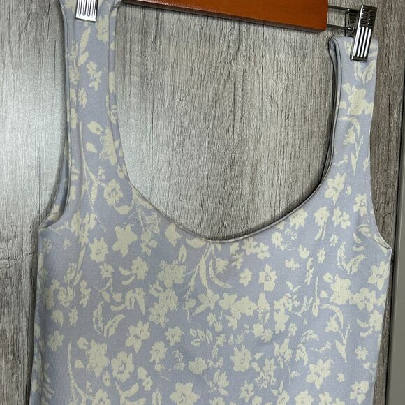 Free People Intimately Bodysuit Size M / L Floral Lavender Color - Picture 7 of 8